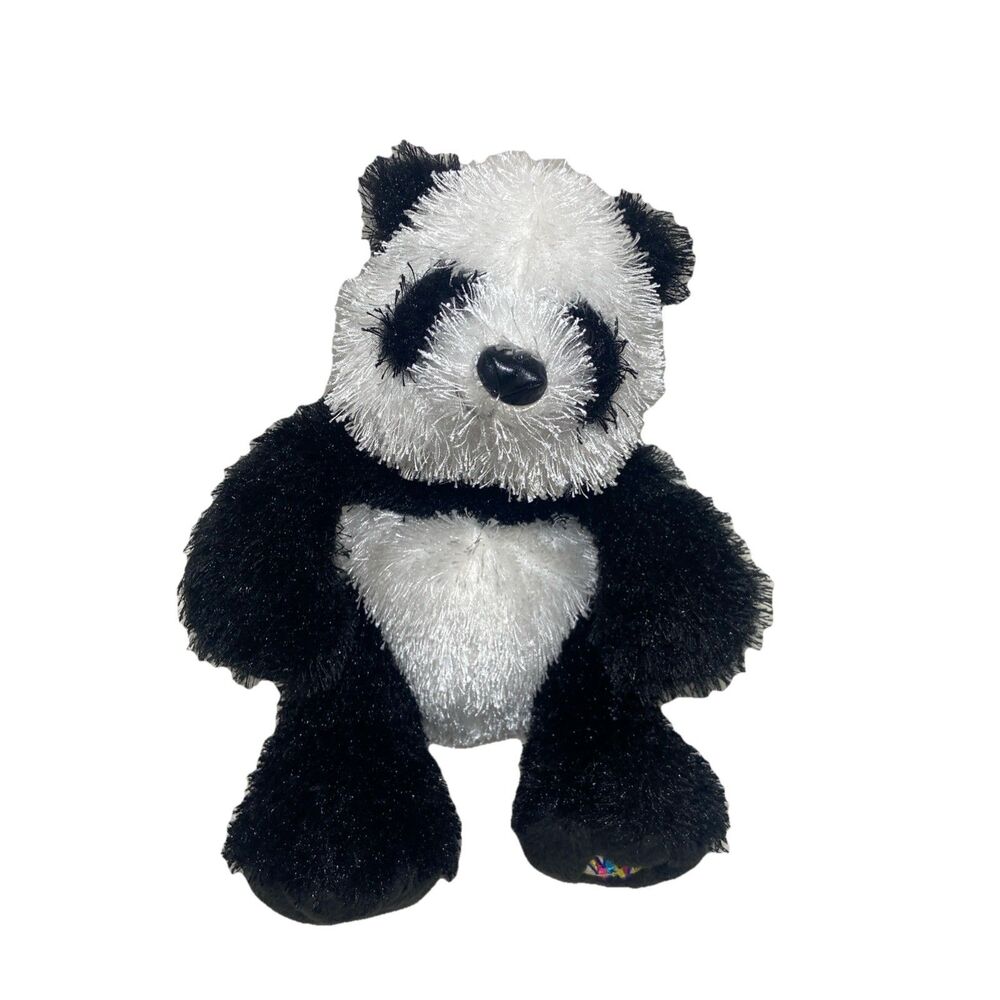 Ganz Webkinz Black White Panda Bear No Code or Paper Tag 8.5 in